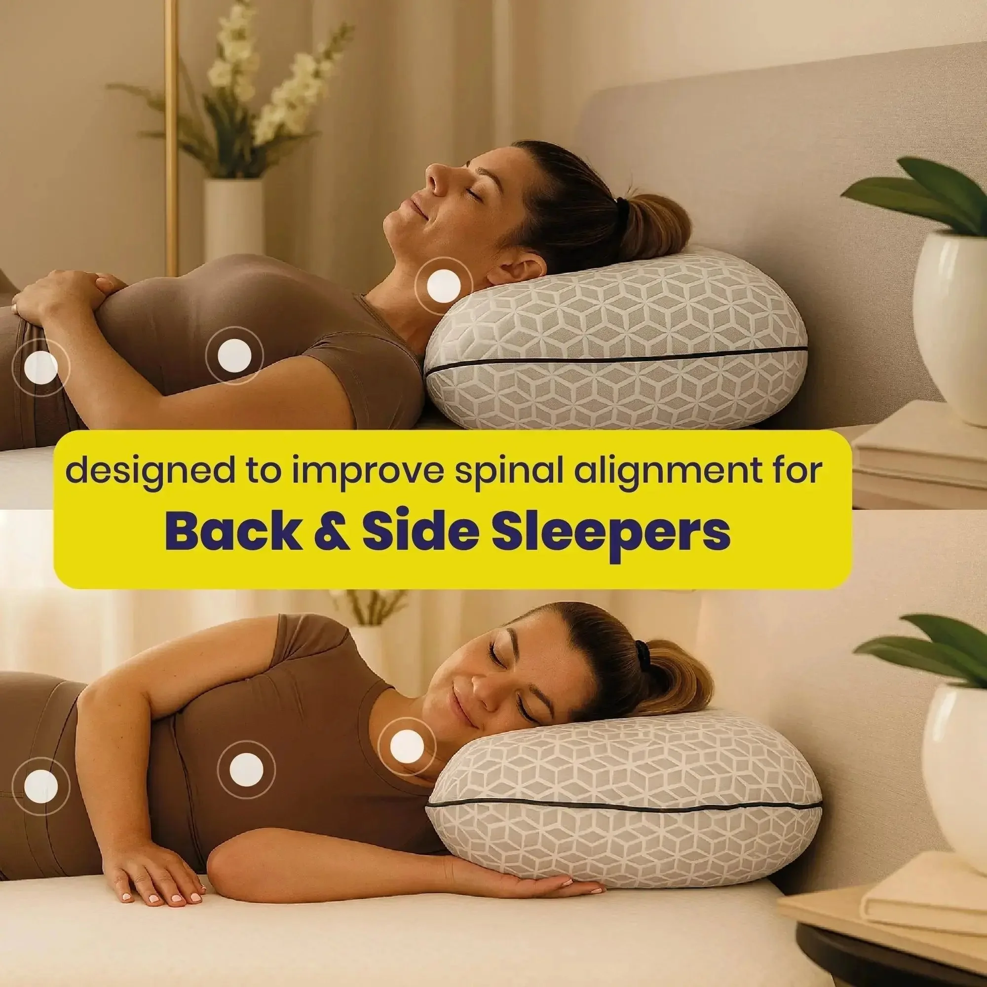 Brightr® Eclipse Adjustable Firm Memory Foam Pillow bundle - Image 6